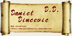 Daniel Dimčević vizit kartica